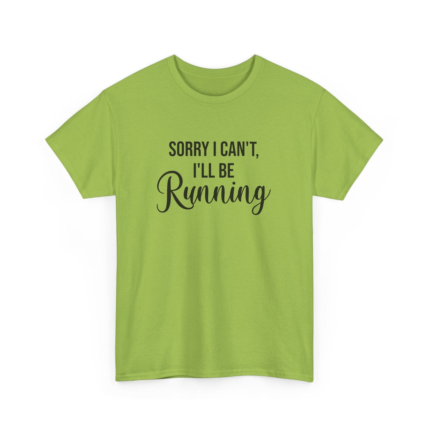 Sorry, I can't, I'll be Running (Black print) - Unisex - Forward Gear Athletics