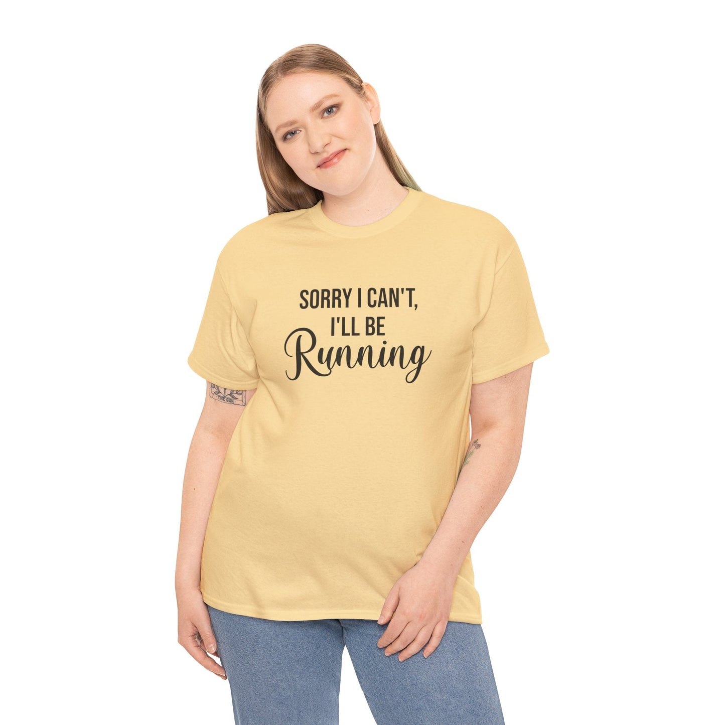 Sorry, I can't, I'll be Running (Black print) - Unisex - Forward Gear Athletics