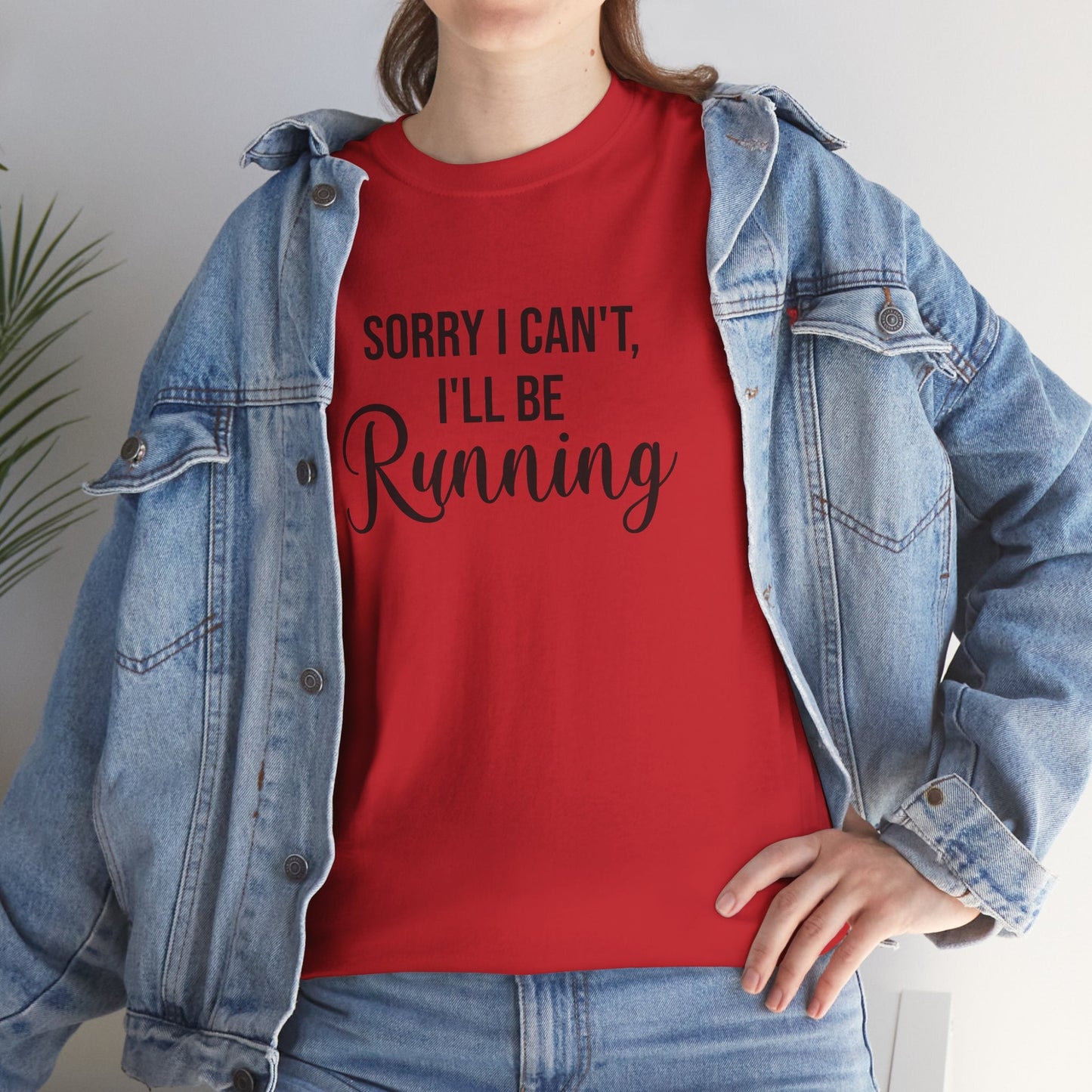 Sorry, I can't, I'll be Running (Black print) - Unisex - Forward Gear Athletics