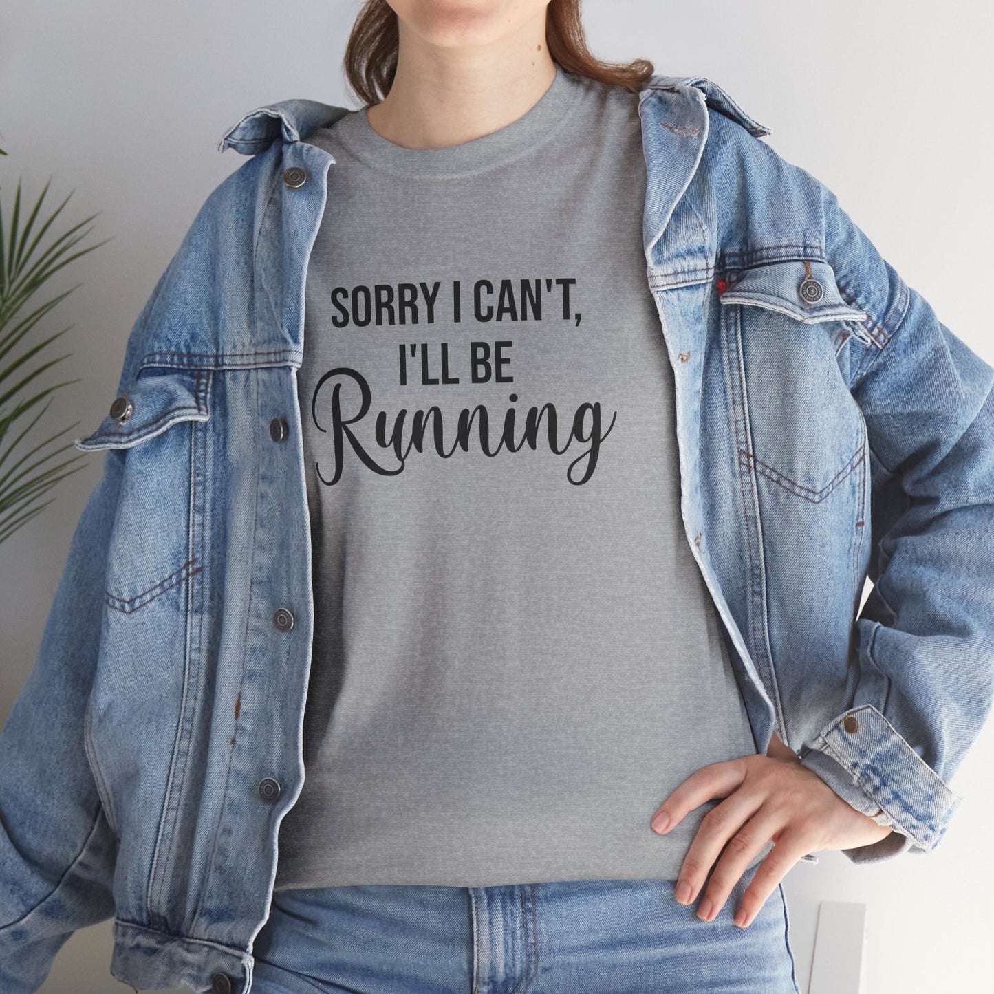 Sorry, I can't, I'll be Running (Black print) - Unisex - Forward Gear Athletics