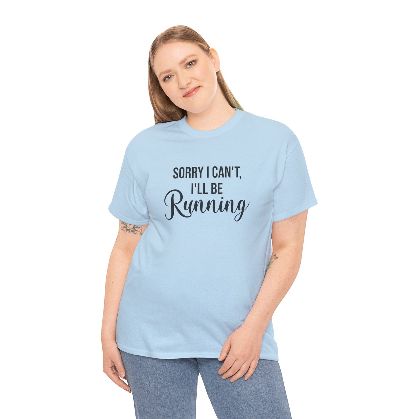 Sorry, I can't, I'll be Running (Black print) - Unisex - Forward Gear Athletics