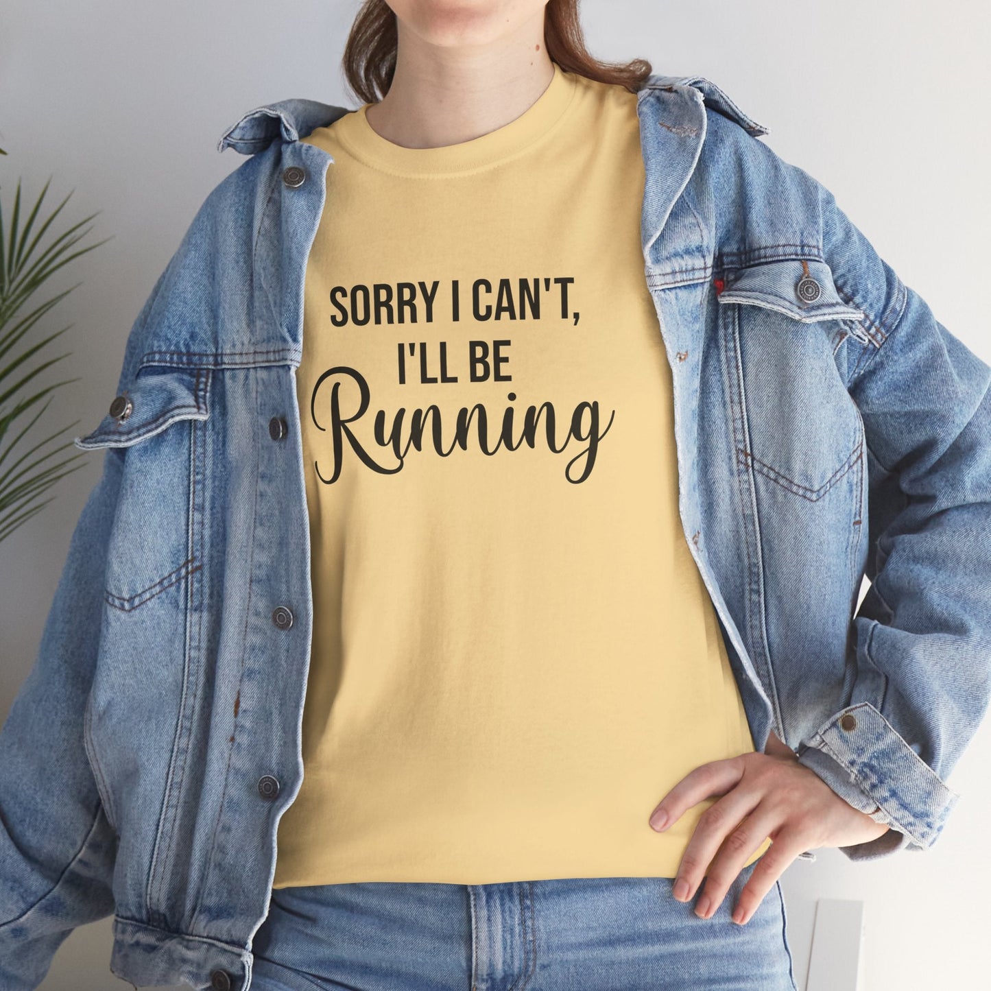 Sorry, I can't, I'll be Running (Black print) - Unisex - Forward Gear Athletics