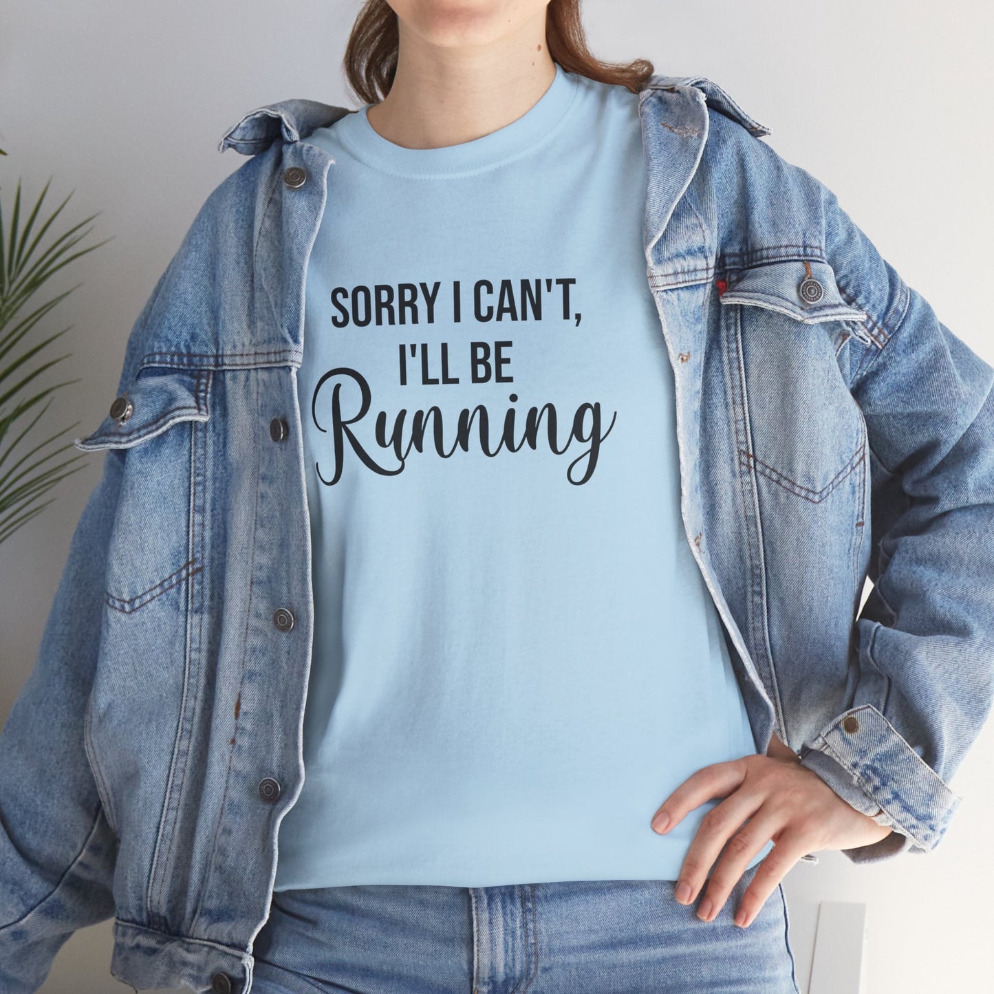 Sorry, I can't, I'll be Running (Black print) - Unisex - Forward Gear Athletics