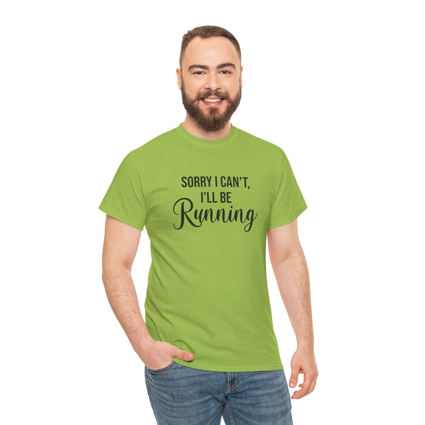 Sorry, I can't, I'll be Running (Black print) - Unisex - Forward Gear Athletics