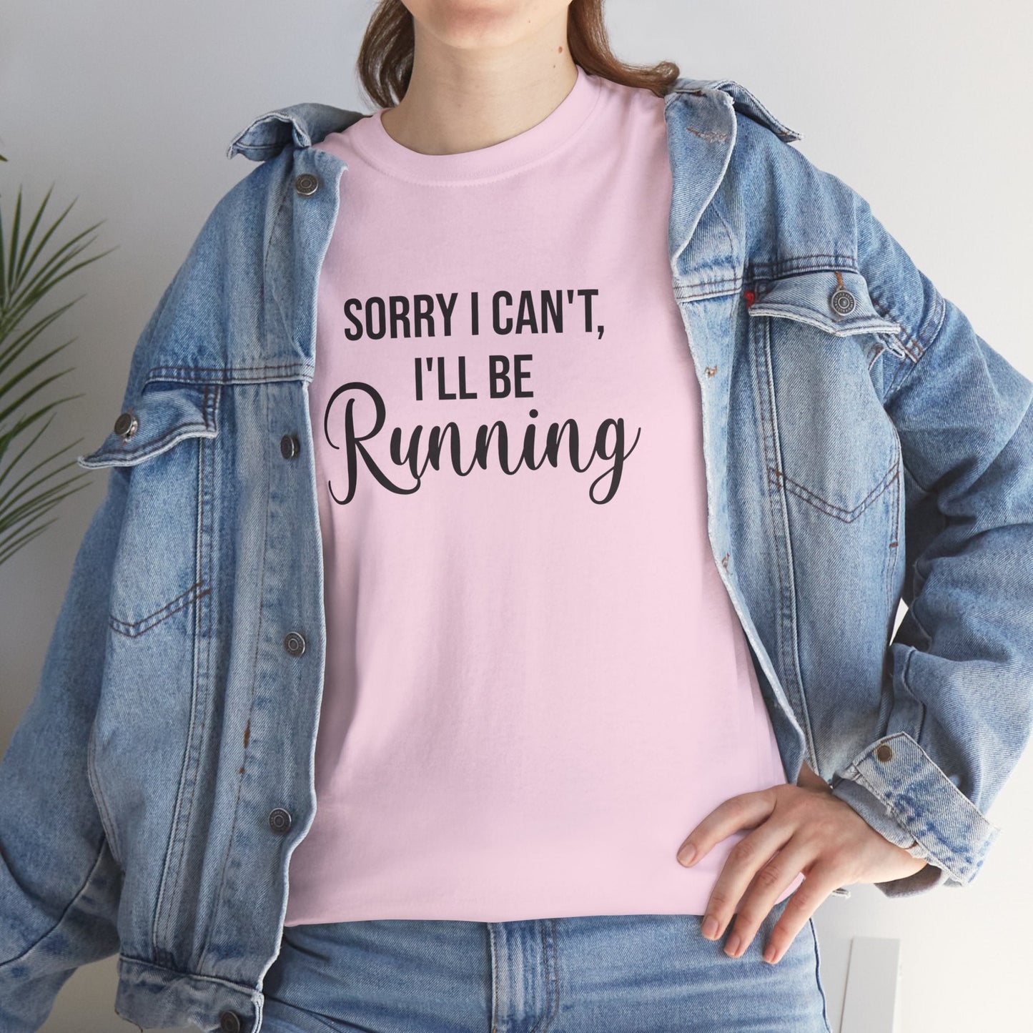 Sorry, I can't, I'll be Running (Black print) - Unisex - Forward Gear Athletics