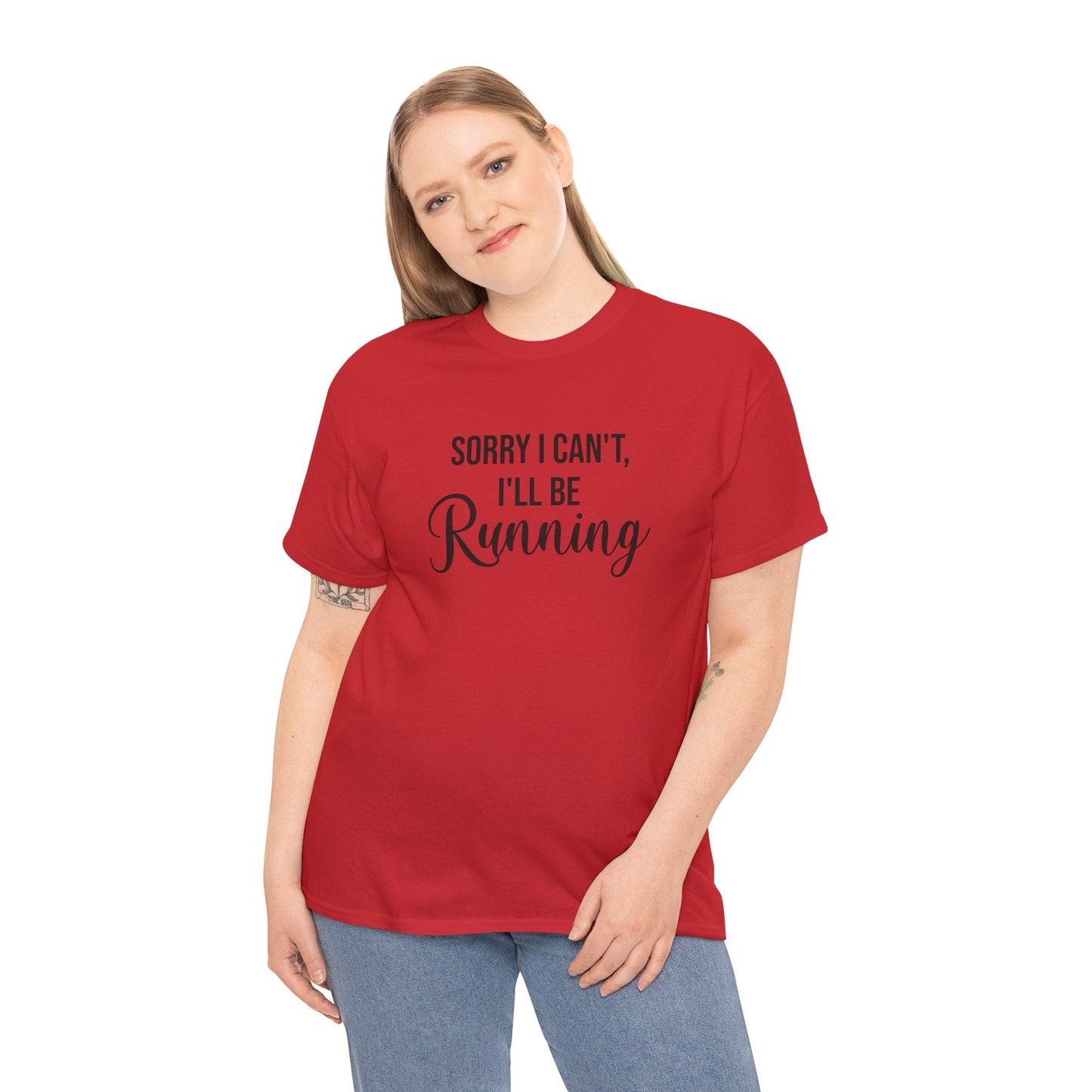 Sorry, I can't, I'll be Running (Black print) - Unisex - Forward Gear Athletics