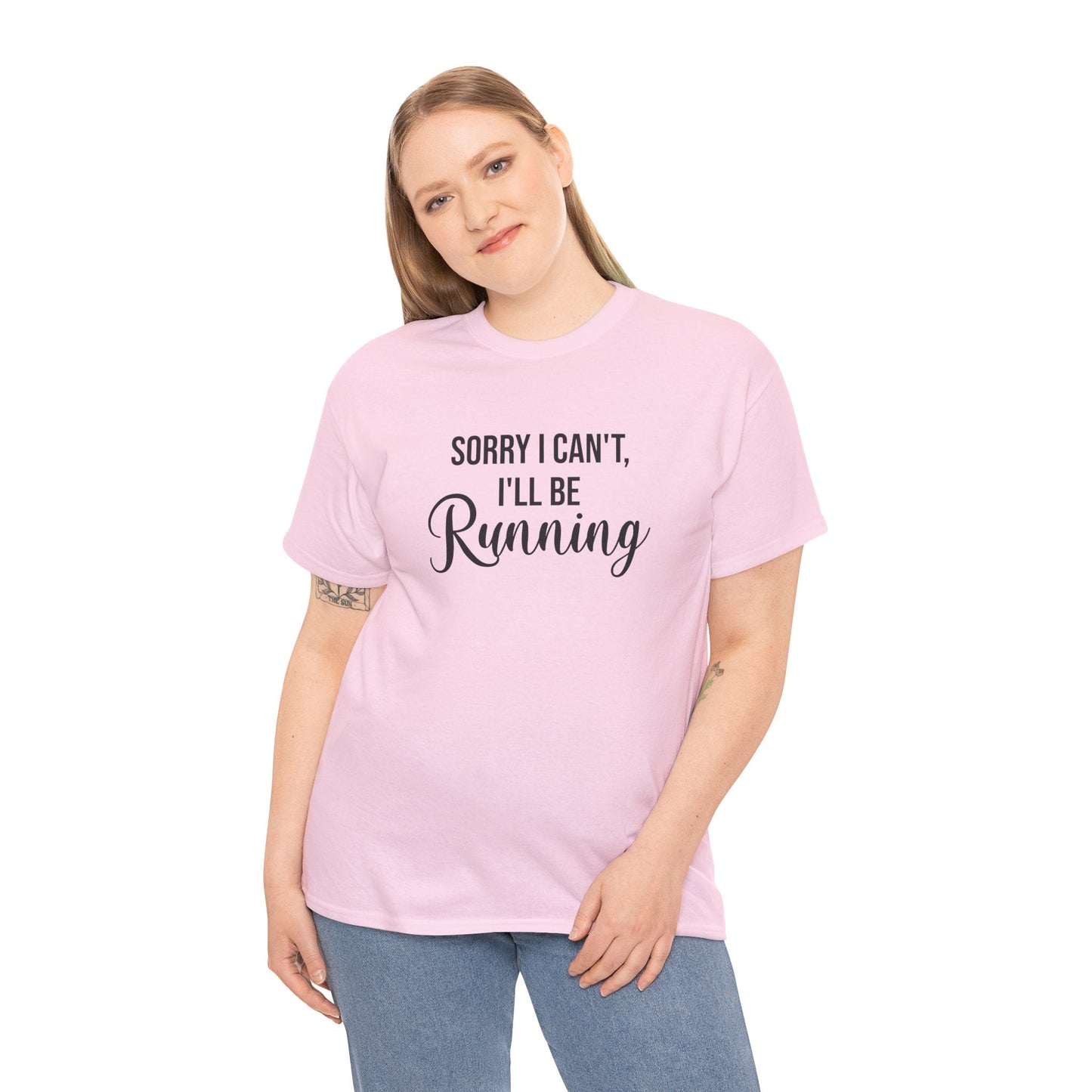 Sorry, I can't, I'll be Running (Black print) - Unisex - Forward Gear Athletics