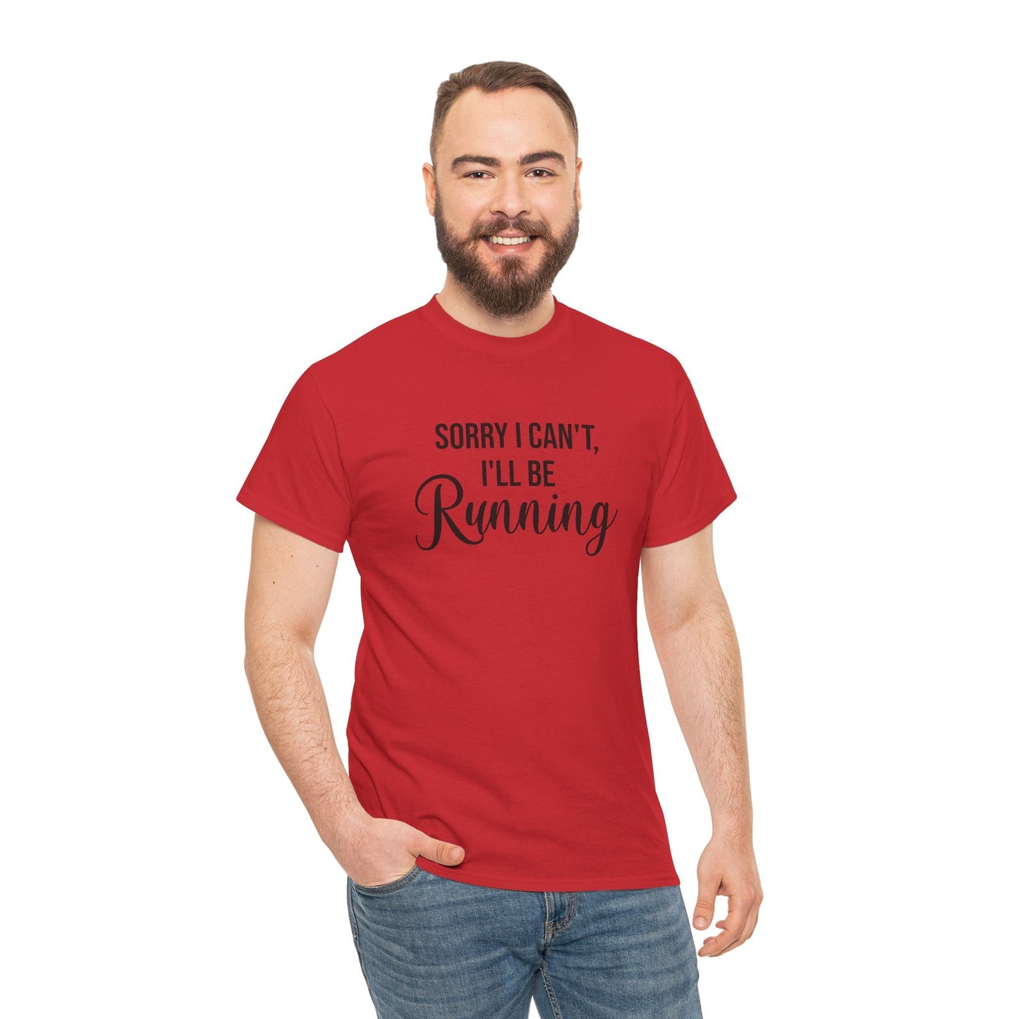 Sorry, I can't, I'll be Running (Black print) - Unisex - Forward Gear Athletics