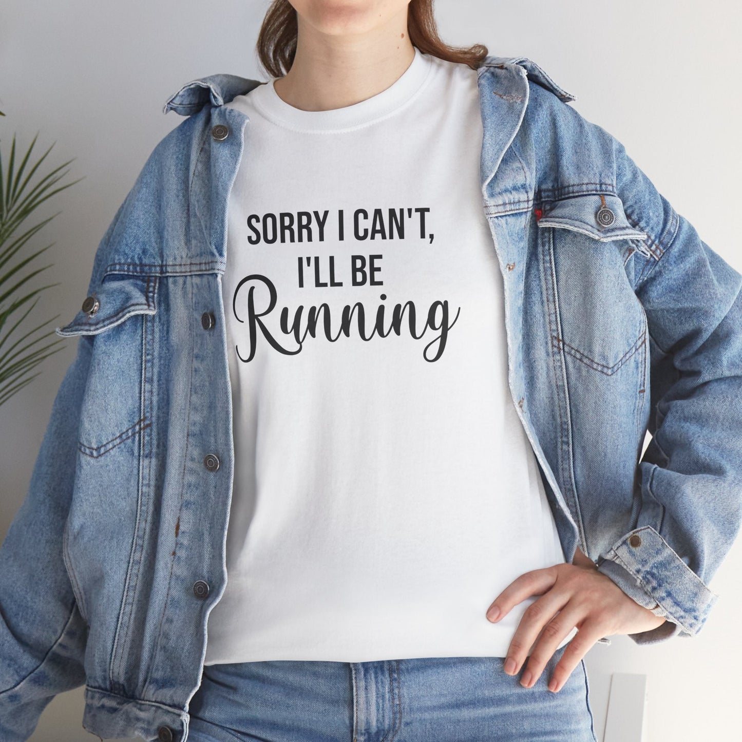 Sorry, I can't, I'll be Running (Black print) - Unisex - Forward Gear Athletics