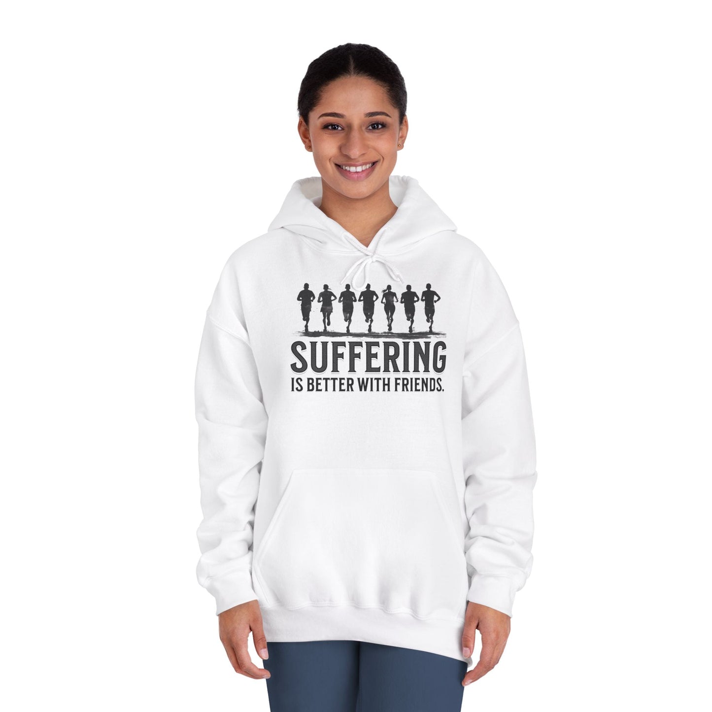 Suffering is Better with Friends - Unisex DryBlend Hooded Sweatshirt - Forward Gear Athletics