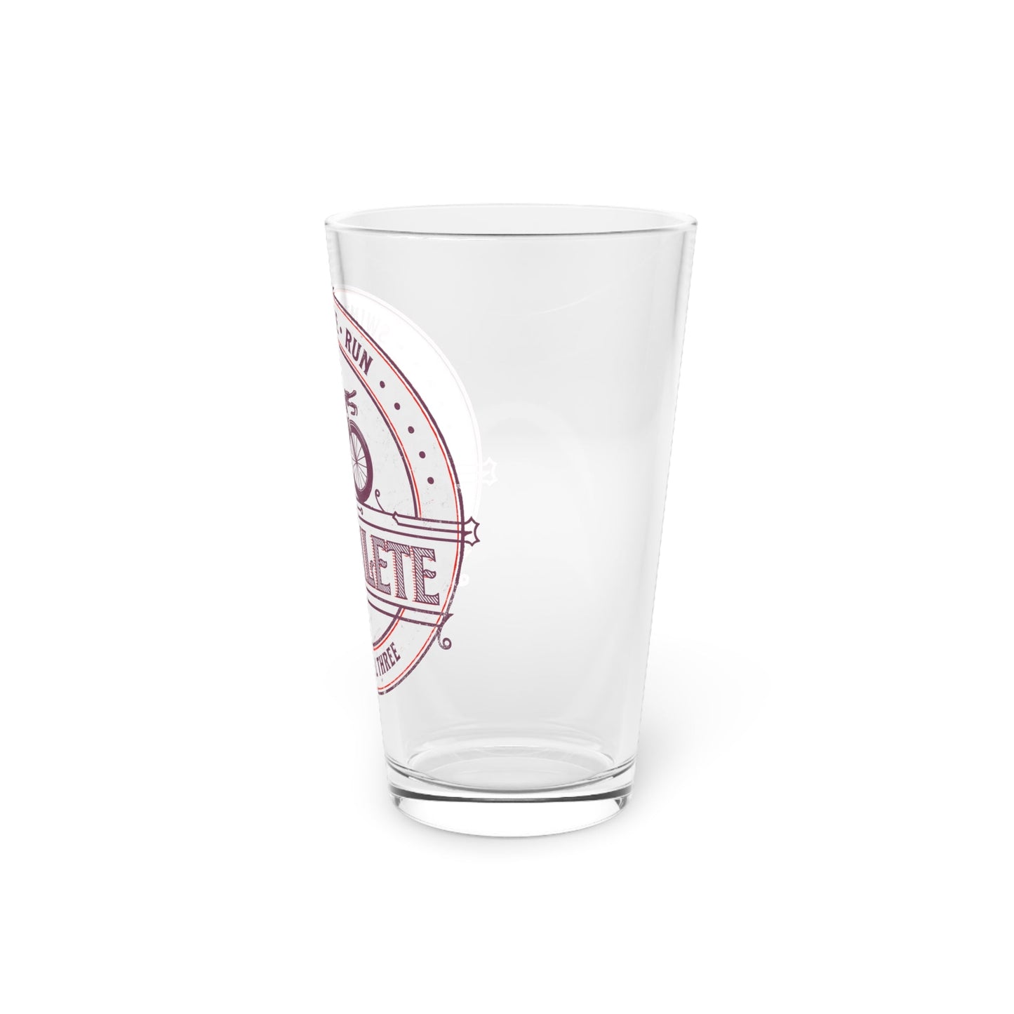 Swim Bike Run - Master of All Three - Pint Glass, 16oz - Forward Gear Athletics