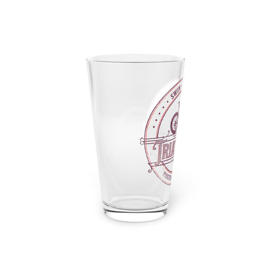 Swim Bike Run - Master of All Three - Pint Glass, 16oz - Forward Gear Athletics