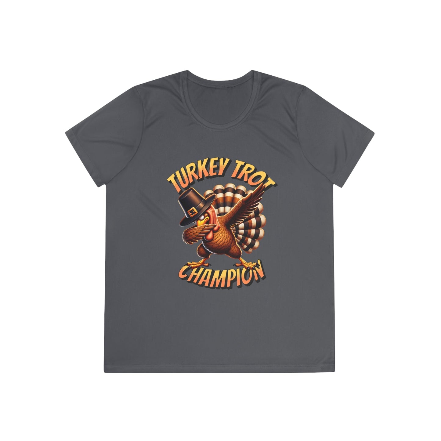Turkey Trot Champion - Dabbing Turkey - Ladies Competitor Tee - Forward Gear Athletics
