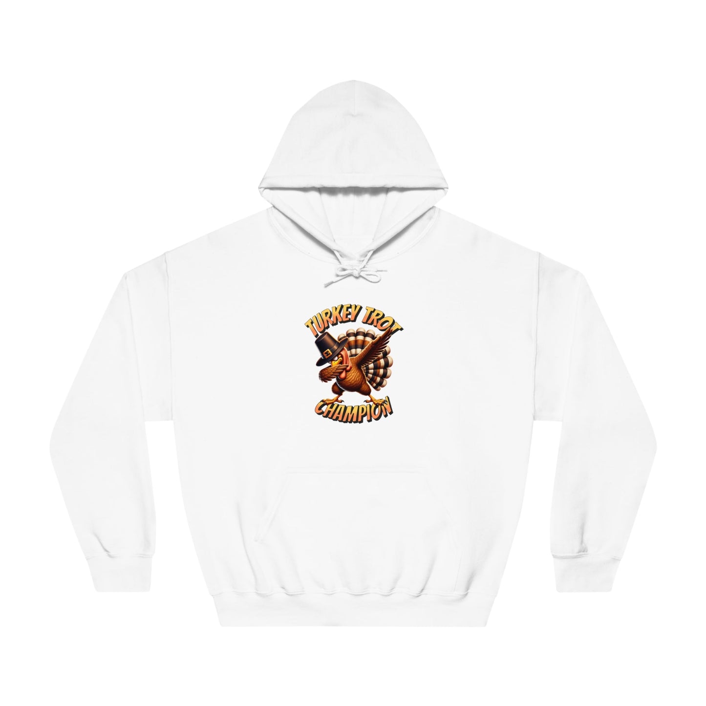 Turkey Trot Champion - Dabbing Turkey - Unisex DryBlend® Hooded Sweatshirt - Forward Gear Athletics