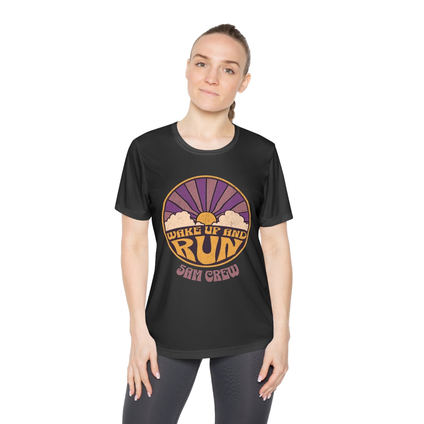 Wake Up and Run - 5am Crew - Ladies - Fit Competitor Tee - Forward Gear Athletics