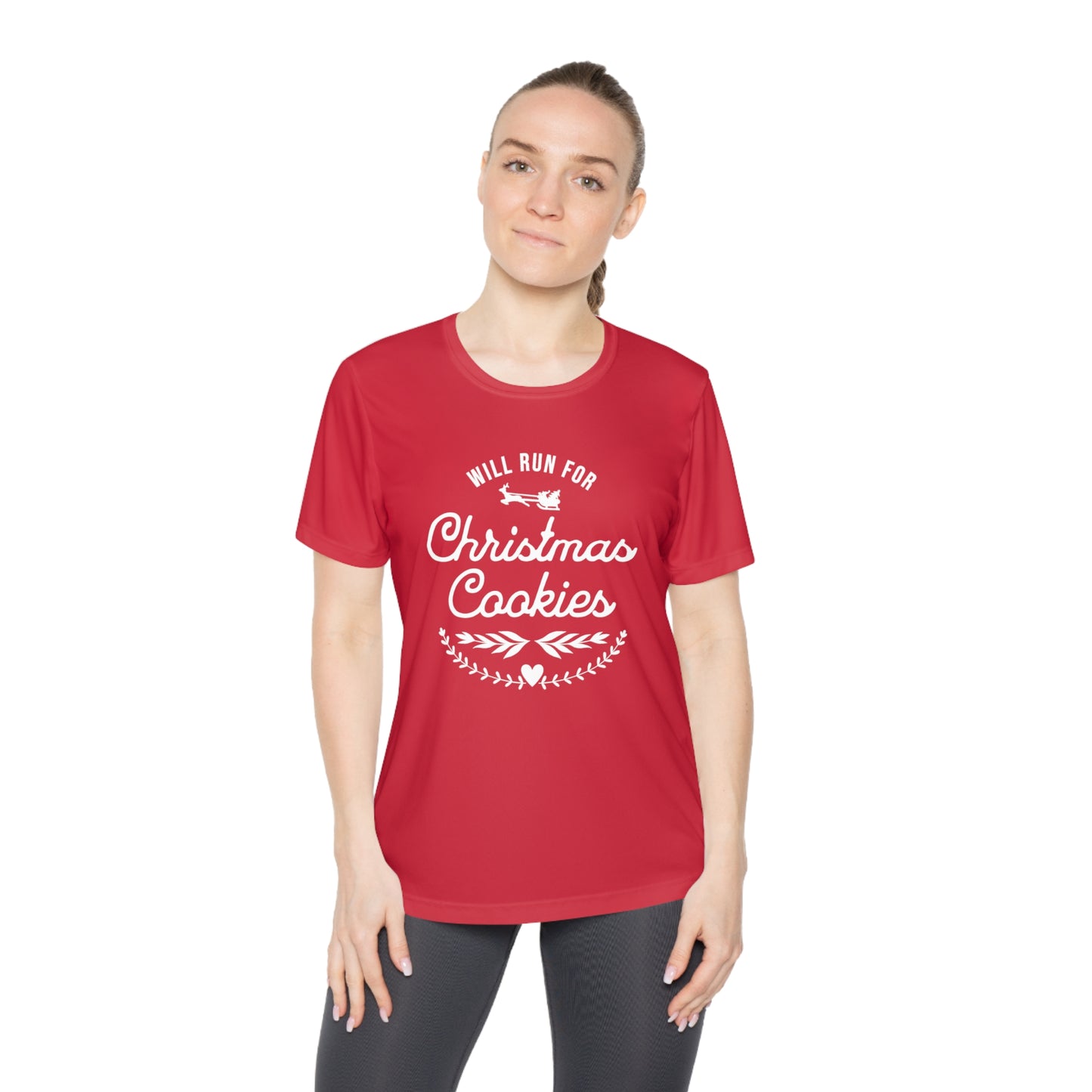 Will Run for Christmas Cookies - Ladies Competitor Tee