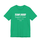 Customized Race Support Crew T-Shirt - 3 Personalization Fields: Name, Race, and Year - Unisex