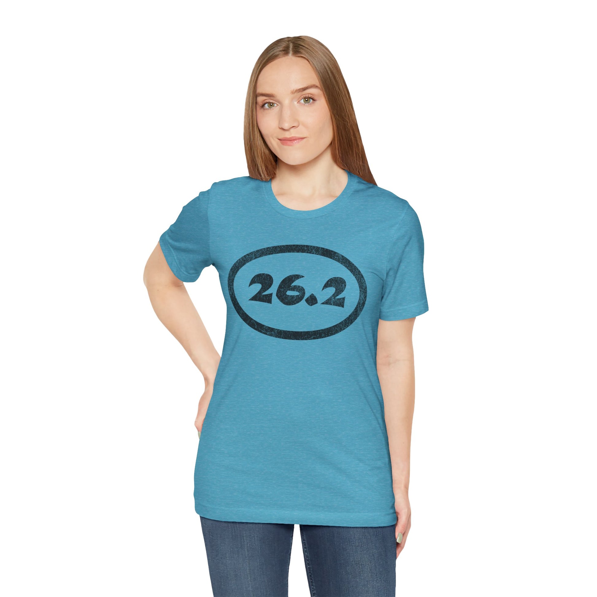 26.2 Marathon Distance Oval - Run T-Shirt - Forward Gear Athletics