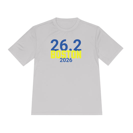26.2 Boston 2026 - Unisex Moisture Wicking Tee