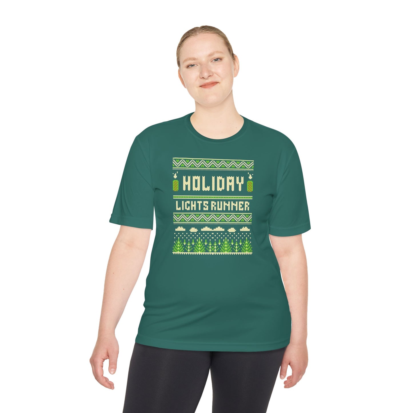 Holiday Lights Runner - Unisex Moisture Wicking Tee