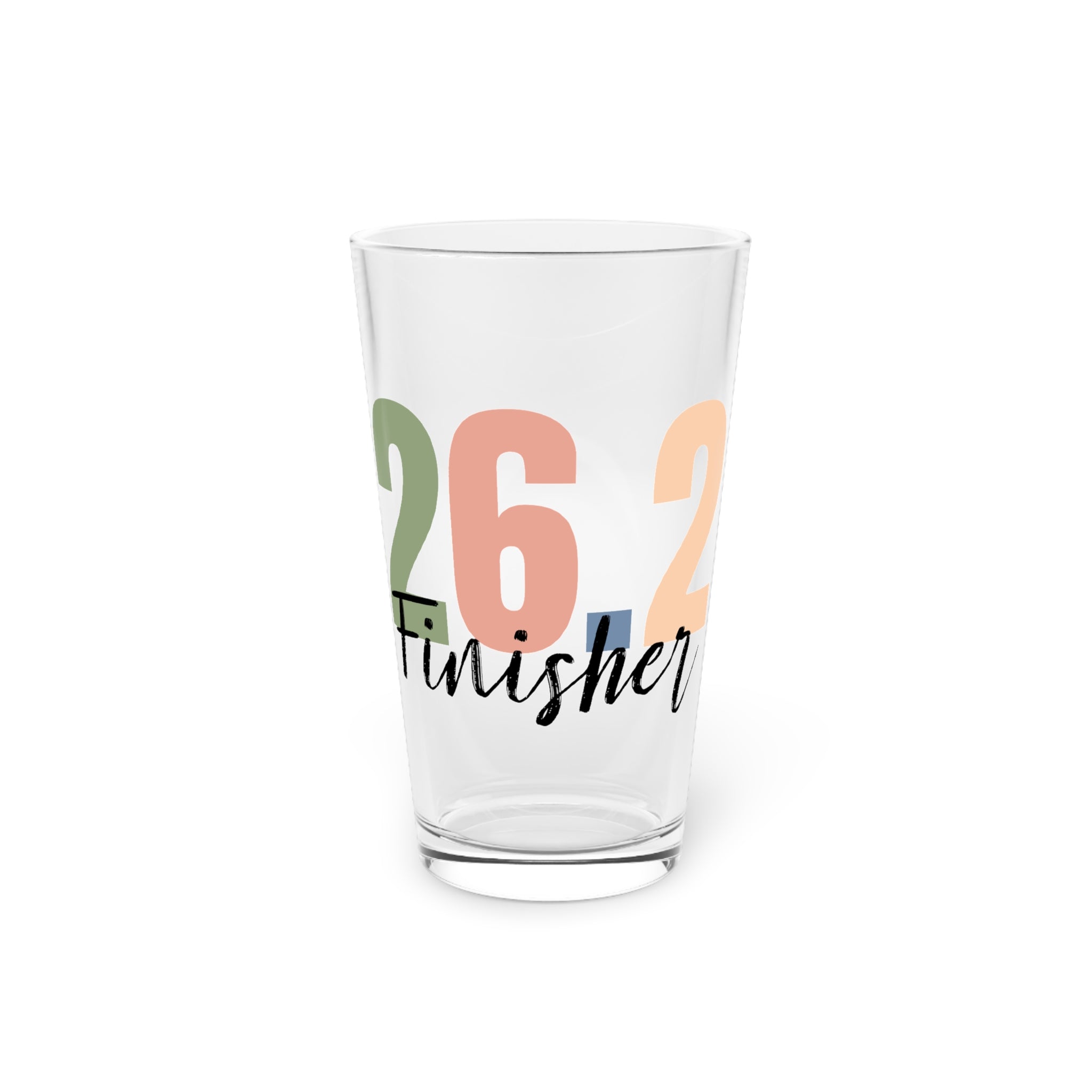 16oz Pint Glass - "26.2 Finisher"