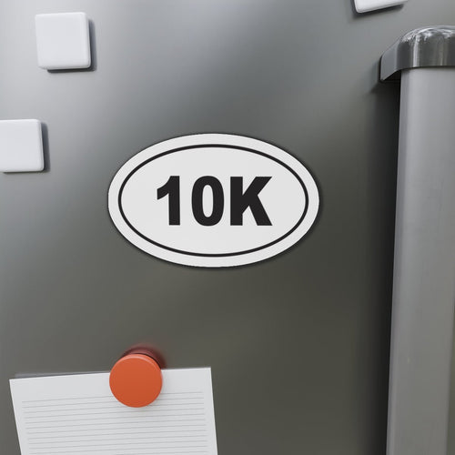 10k (6.2 mile) Distance Race - Oval Die - Cut Magnet 5 x 3 - Forward Gear Athletics