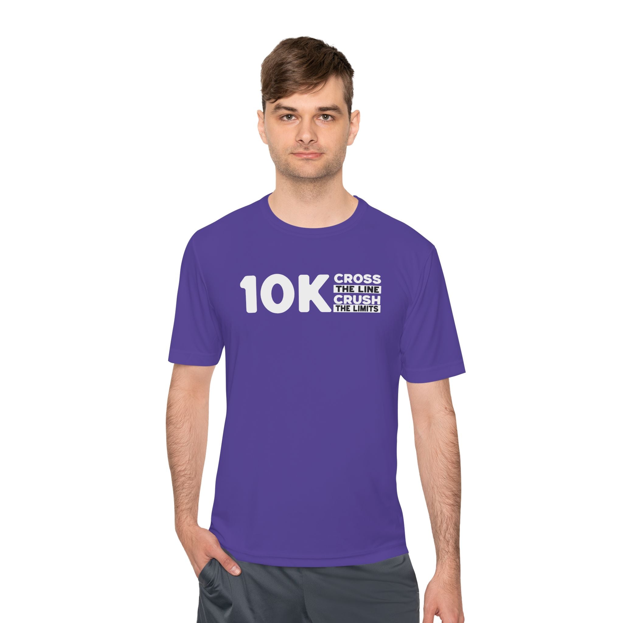 10k Cross the Line and Crush the Limits Moisture Wicking Tee - Unisex - Forward Gear Athletics