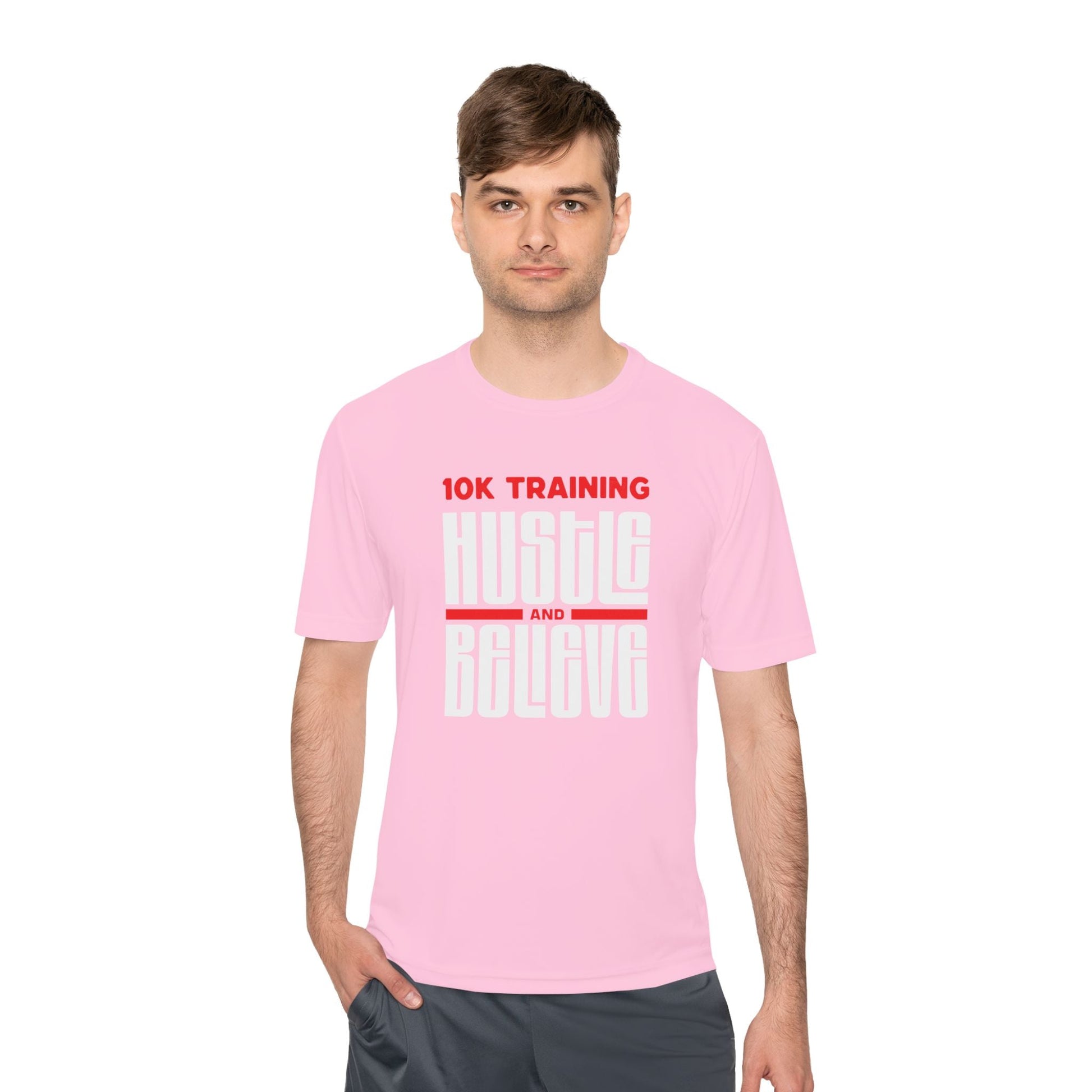 10k Training Hustle and Believe Moisture Wicking Tee - Unisex - Forward Gear Athletics