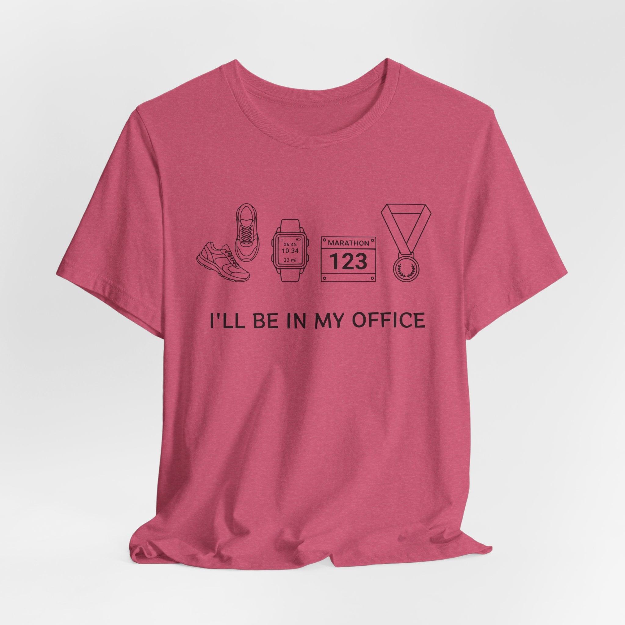 “I’ll Be In My Office” Running Race Medal & Bib Design
