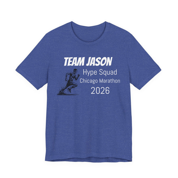 Customized Race Support Crew T-Shirt - Hype Squad - Man Silhouette Runner