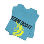 Customized Boston Race Support Crew T-Shirt - Yellow Unicorn