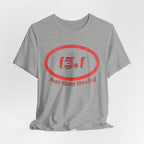 13.1 Marathon Distance Oval (Red w/Just Keep Moving) - Run T-Shirt - Forward Gear Athletics