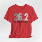 26.2 Marathon Finisher Tee - You Can Do Hard Things (monotone) - Unisex Tee