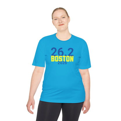 26.2 Boston 2026 - Unisex Moisture Wicking Tee