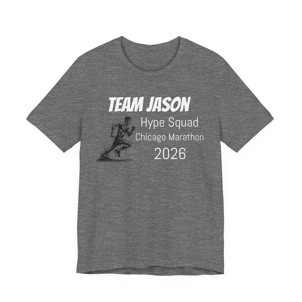 Customized Race Support Crew T-Shirt - Hype Squad - Man Silhouette Runner