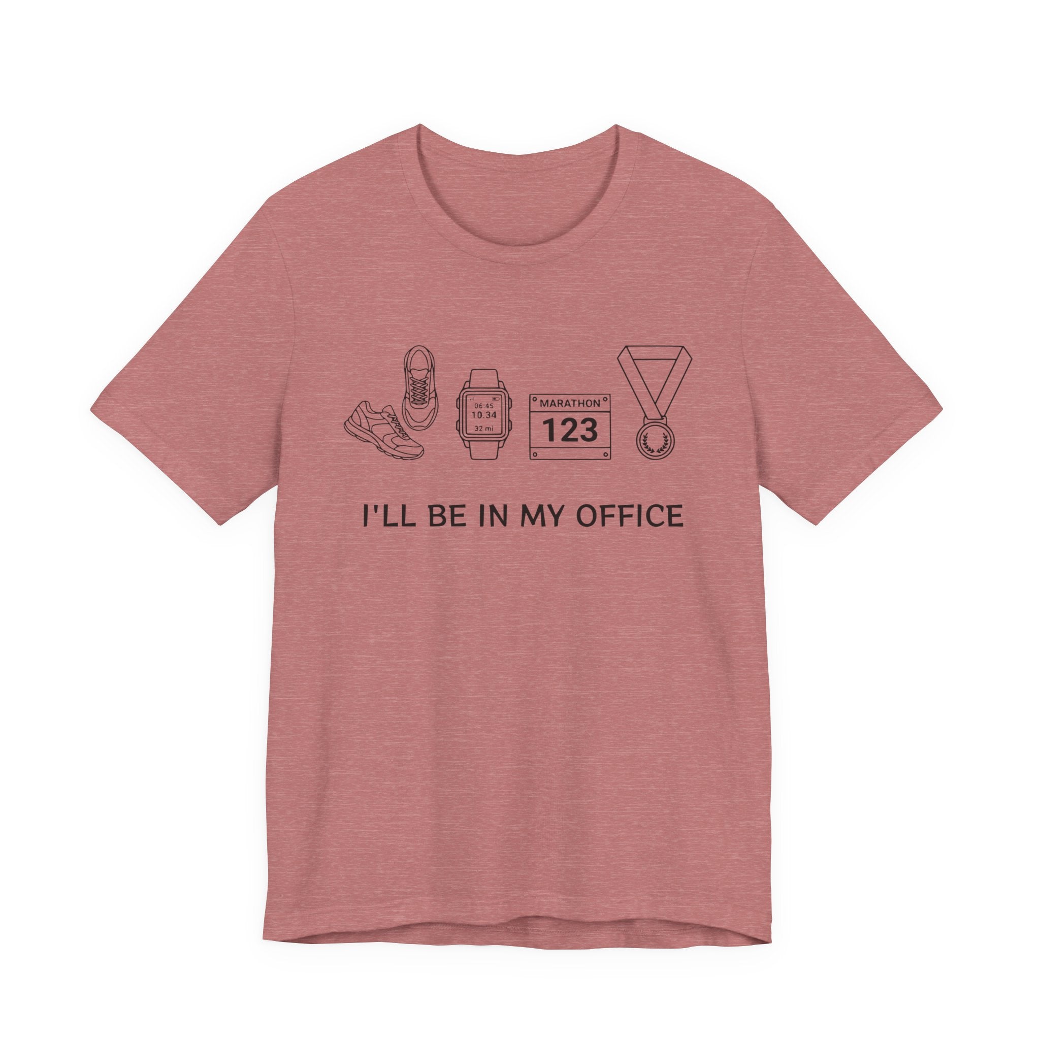 “I’ll Be In My Office” Running Race Medal & Bib Design