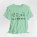 “I’ll Be In My Office” Running Race Medal & Bib Design