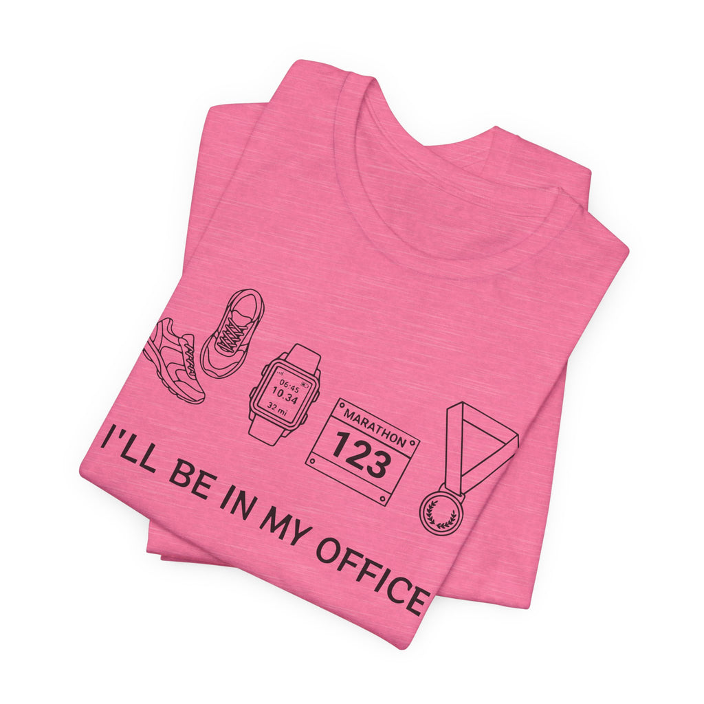 “I’ll Be In My Office” Running Race Medal & Bib Design