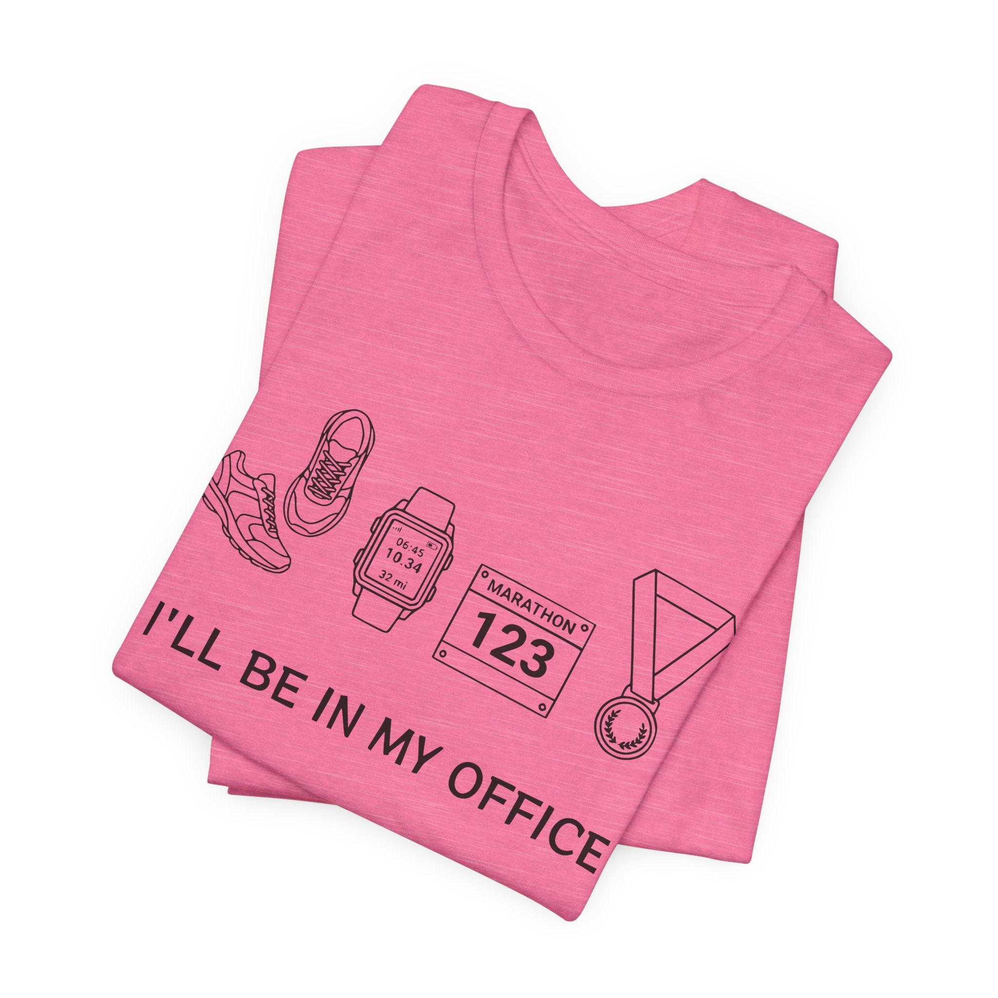 “I’ll Be In My Office” Running Race Medal & Bib Design