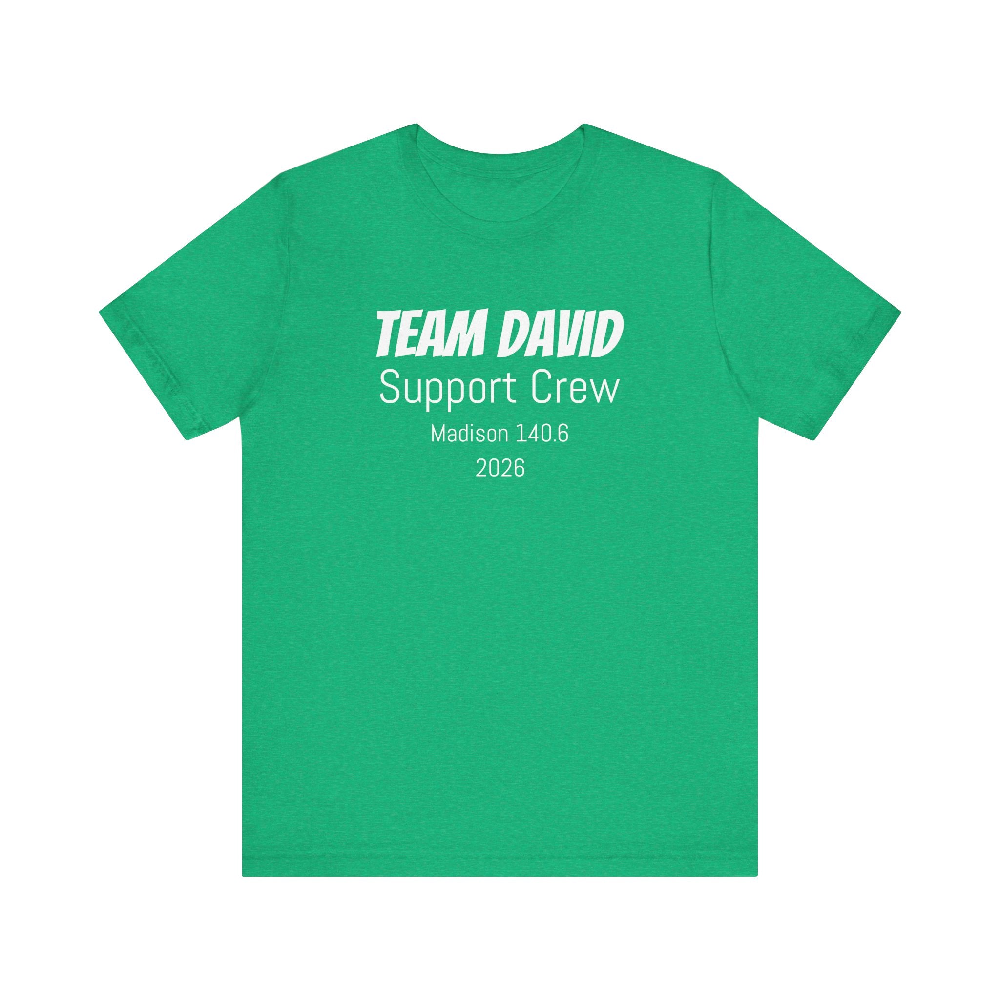 Customized Race Support Crew T-Shirt - 3 Personalization Fields: Name, Race, and Year - Unisex