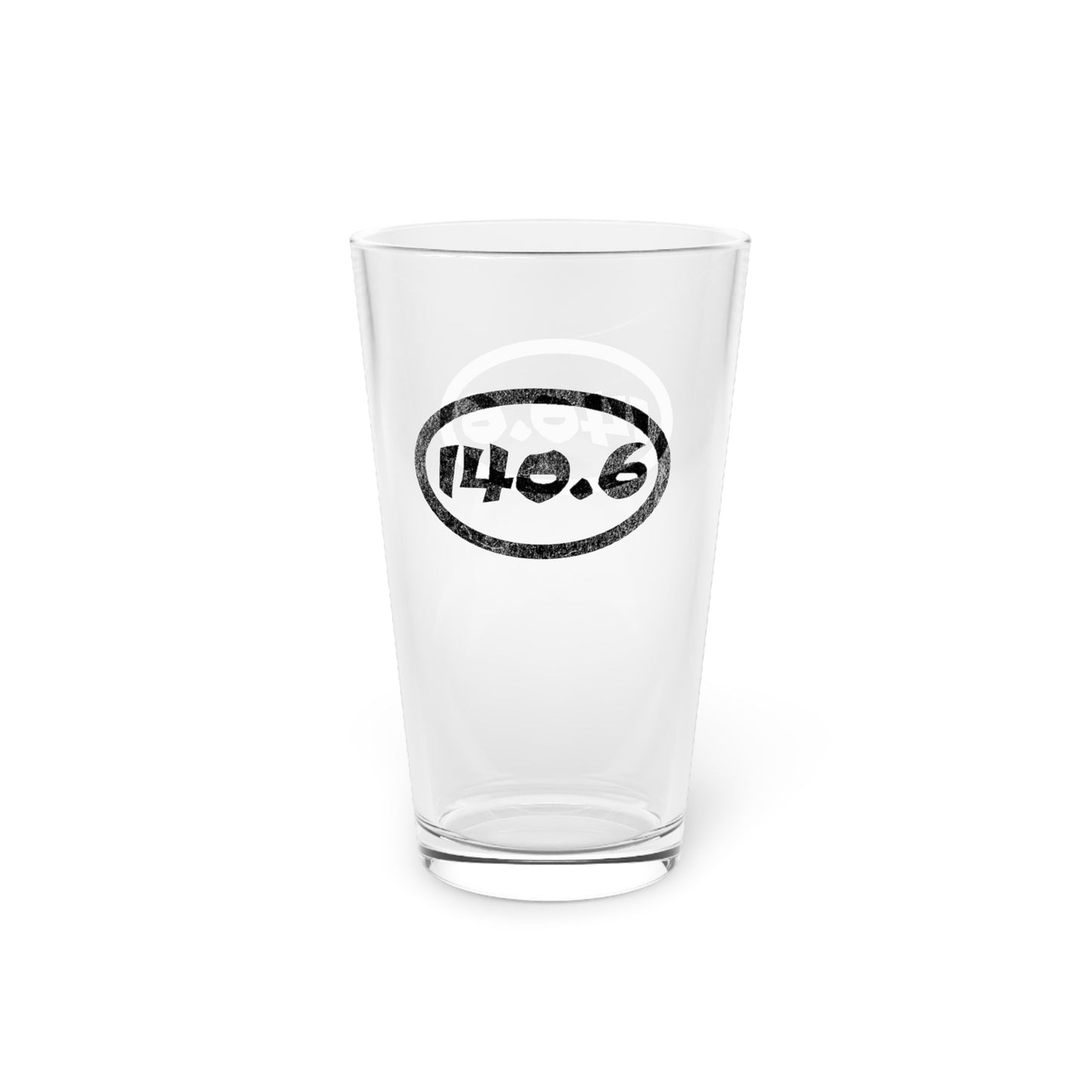 140.6 Distance Triathlon - Pint Glass, 16oz - Forward Gear Athletics