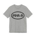 140.6 Triathlon Distance Oval (Black) - Swim, Bike, Run T-Shirt - Forward Gear Athletics