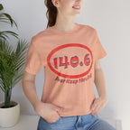 140.6 Triathlon Distance Oval (Red w/Just Keep Moving) - Swim, Bike, Run T-Shirt - Forward Gear Athletics