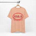 140.6 Triathlon Distance Oval (Red w/Just Keep Moving) - Swim, Bike, Run T-Shirt - Forward Gear Athletics