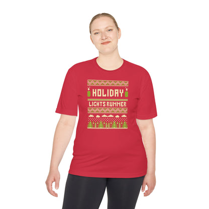 Holiday Lights Runner - Unisex Moisture Wicking Tee