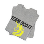 Customized Boston Race Support Crew T-Shirt - Yellow Unicorn