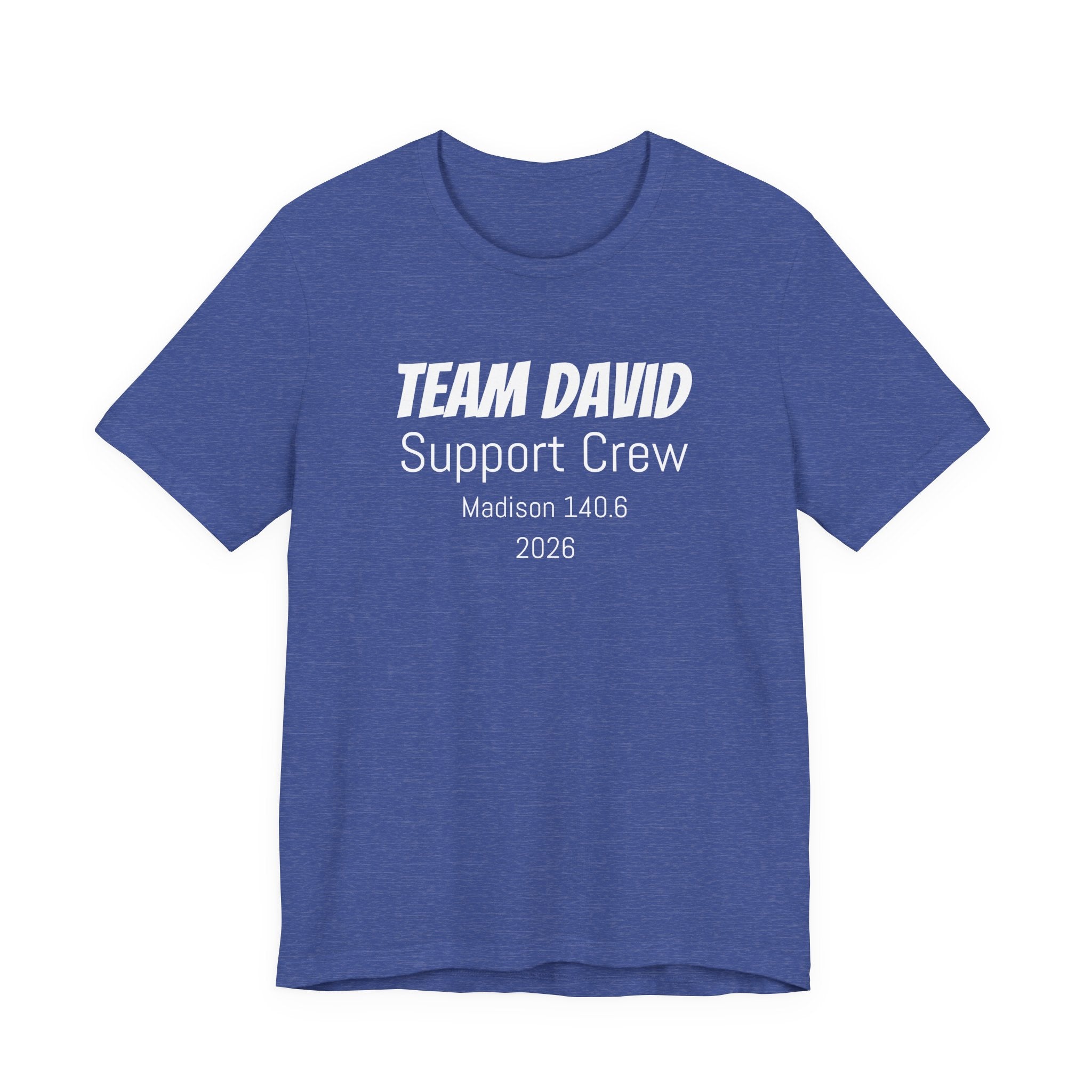 Customized Race Support Crew T-Shirt - 3 Personalization Fields: Name, Race, and Year - Unisex