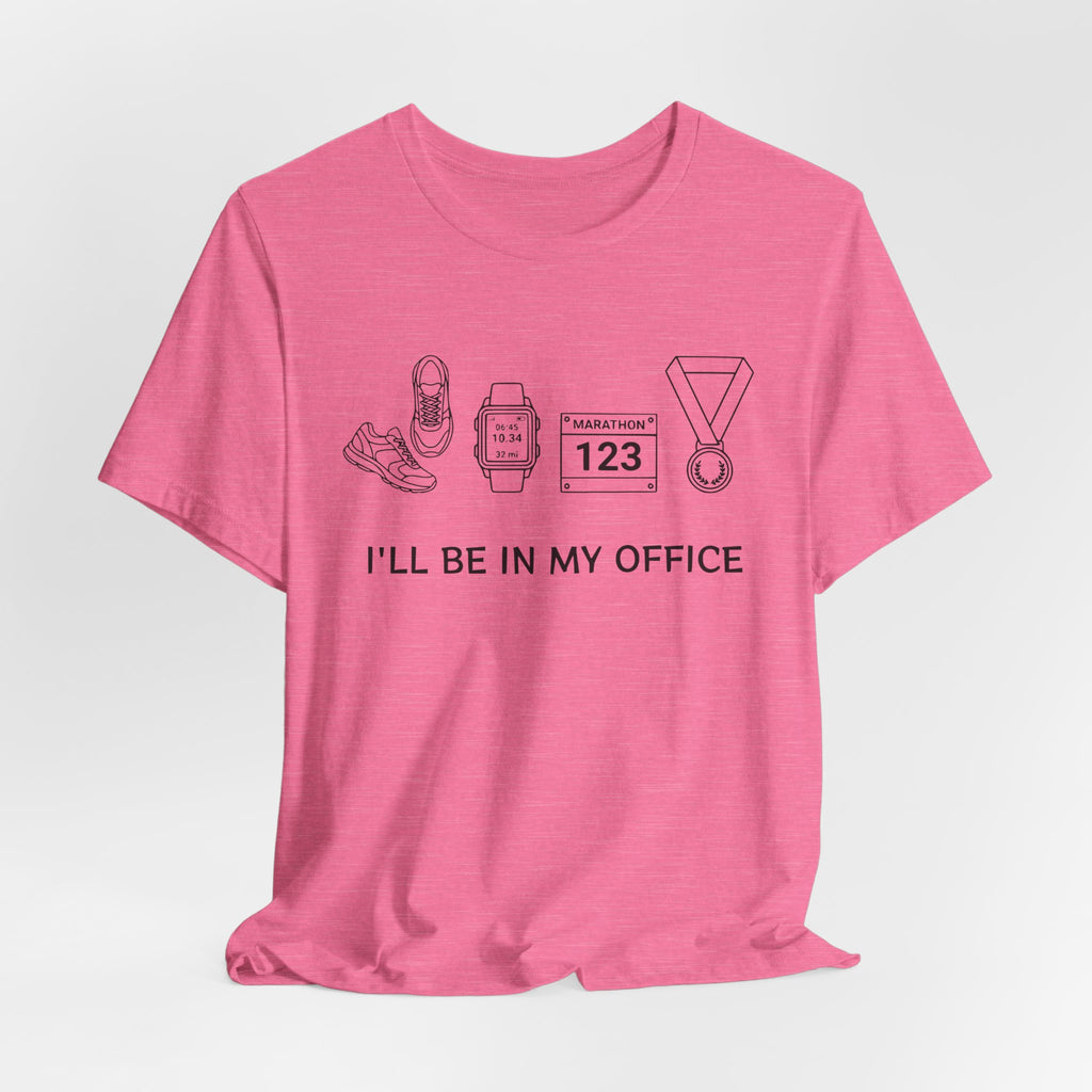 “I’ll Be In My Office” Running Race Medal & Bib Design