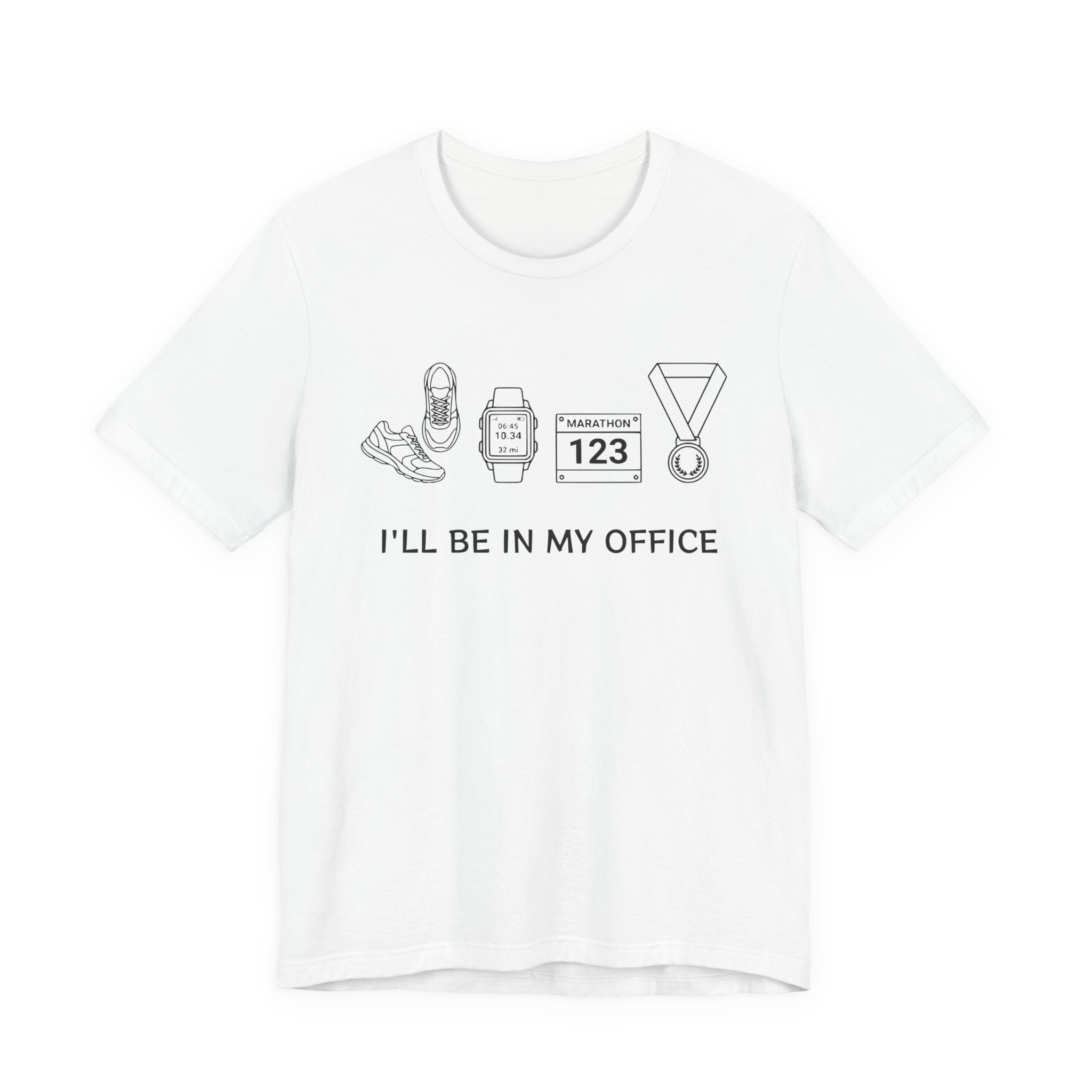 “I’ll Be In My Office” Running Race Medal & Bib Design
