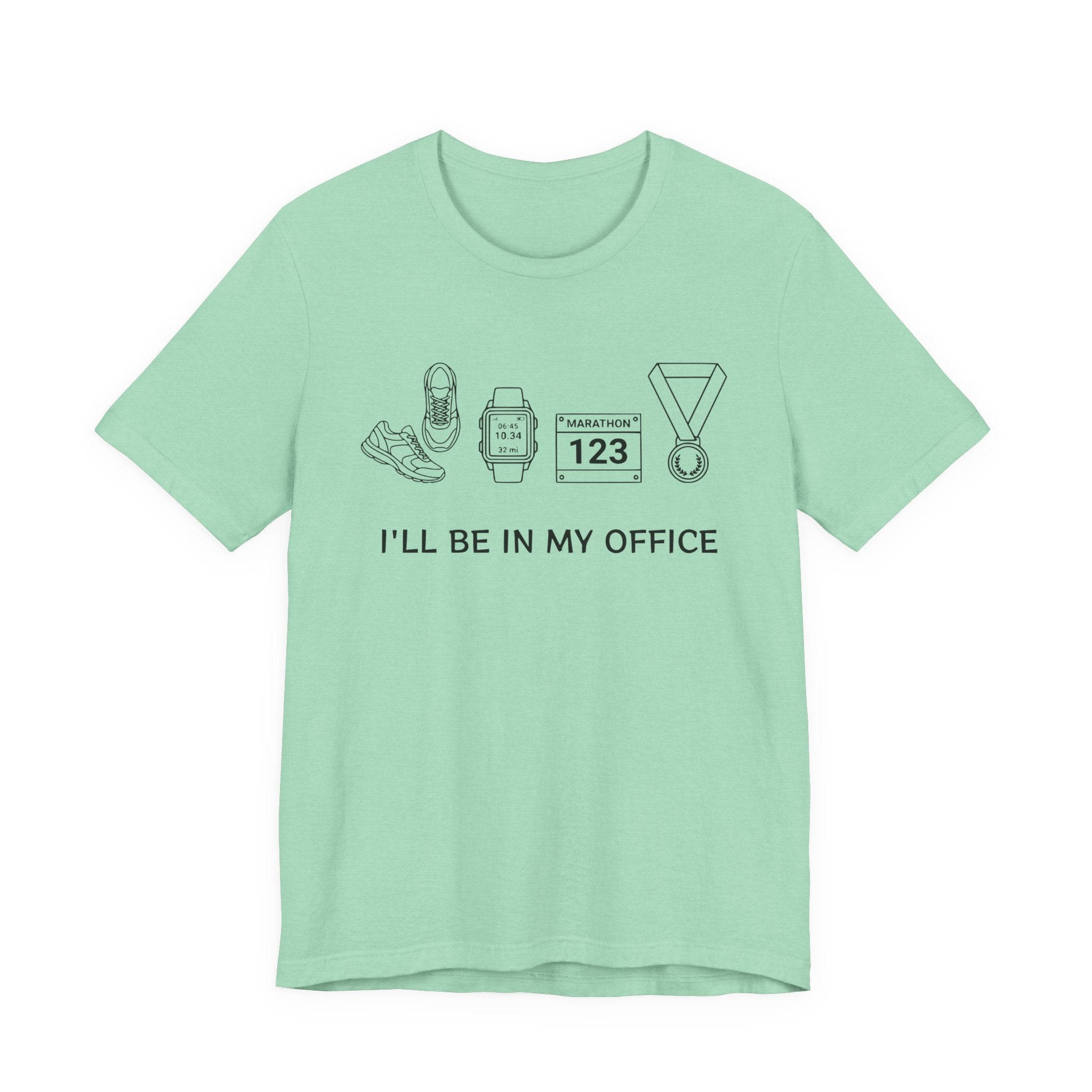 “I’ll Be In My Office” Running Race Medal & Bib Design